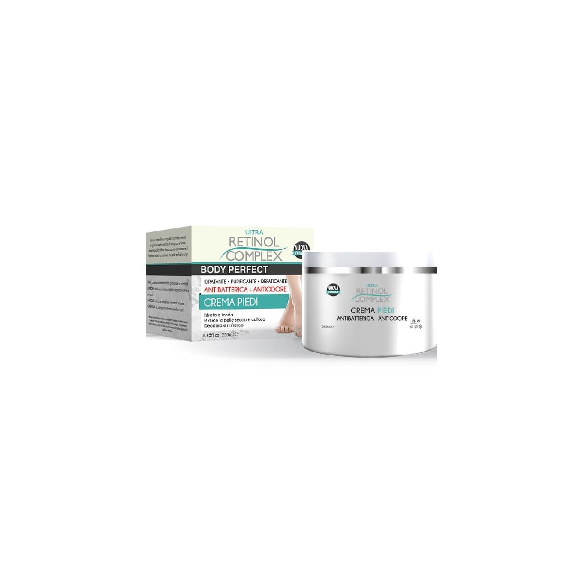 Retinol Complex Crema Piedi Antibatterica e antiodore 250ml